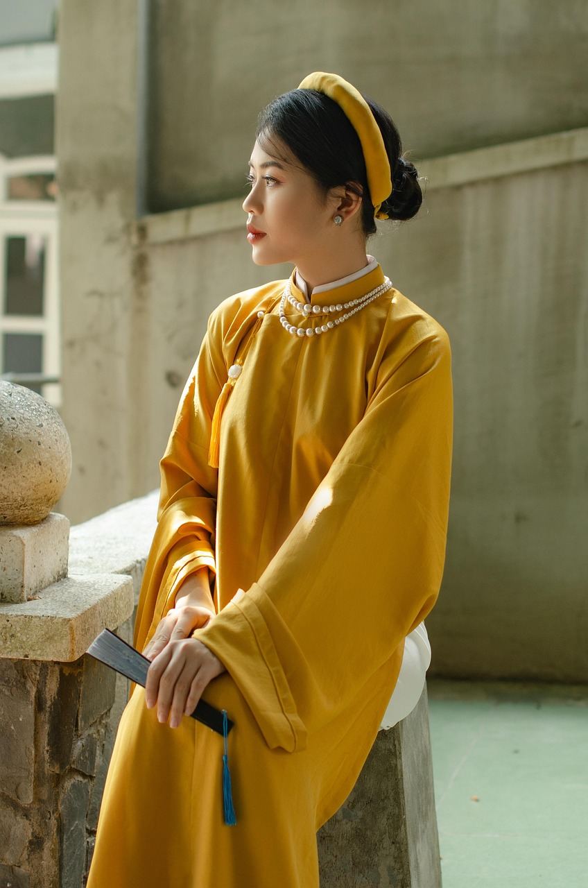 Traditional Vietnamese cultural craft and textile detail
