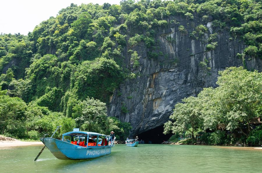 Entrance to a limestone cave at Phong Nha-Ke Bang National Park